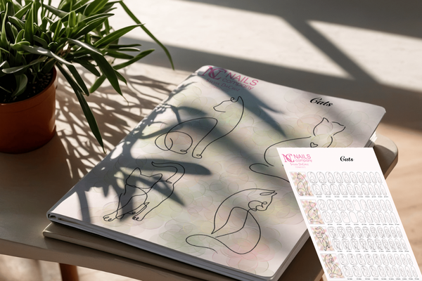 Planche sticker Cat Nail art