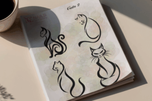 Cats 2 stickers nail art
