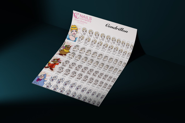 Cendrillon Nail art sticker