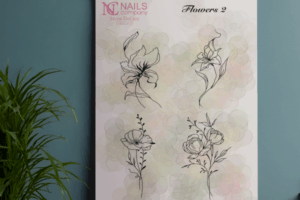 Flower2 stickers Nail Art