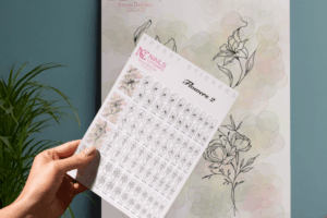 Flower2 stickers Nail Art