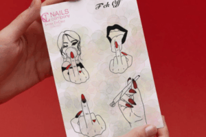 F*ck Off nail art sticker
