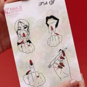 F*ck Off nail art sticker