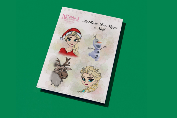 Planche Stickers "La Reine des Neiges à Noël"