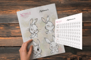 Lapinou's stickers Nail art