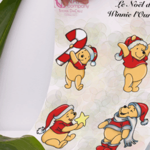 Le Noel de Winnie l'Ourson nail art sticker