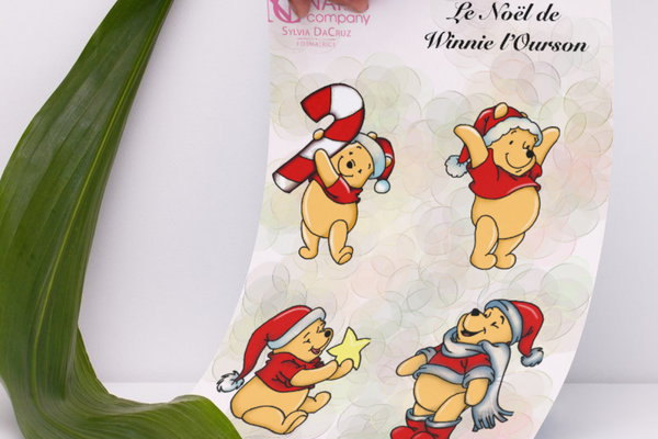 Le Noel de Winnie l'Ourson nail art sticker