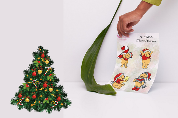 Le Noel de Winnie l'Ourson nail art sticker