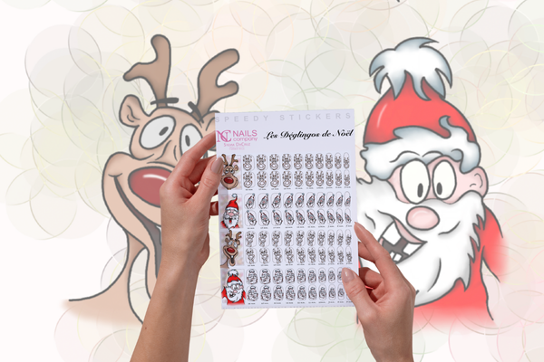 Les Déglingos de Noel Stickers nail art