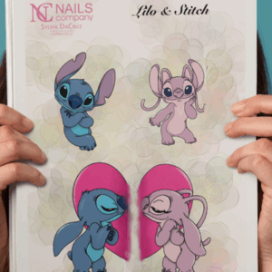 Lilo et Stitch sticker nail art