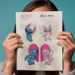 Lilo et Stitch sticker nail art