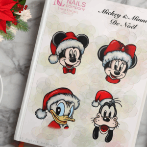 Mickey et Minnie de Noël stickers Nail art