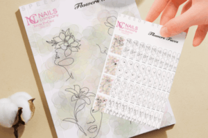 Nail art Flowers Faces stickers