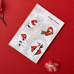 Nail art sticker strong women