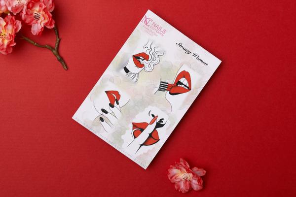 Nail art sticker strong women