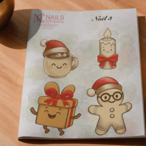 Noel 3 stickers nail art