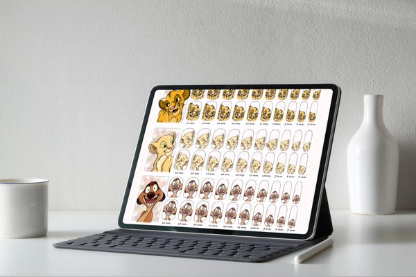 Sticker Nail Art Le Roi Lion