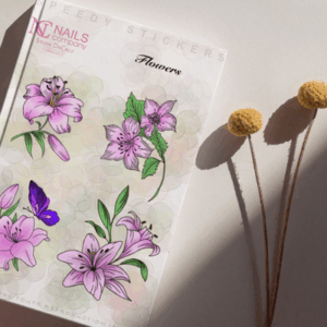 Sticker nail art Flowers