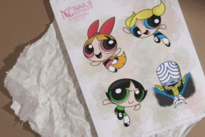 Super nanas stickers nail art