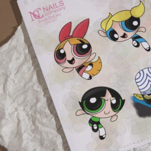 Super nanas stickers nail art