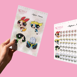 Super nanas stickers nail art