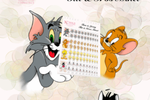 Tom et Jerry, titi et Grosminet Nail art Stickers