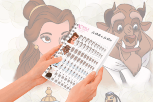 sticker nail art La Belle et la Bete