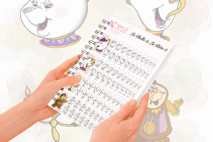sticker nail art La Belle et la Bete 2