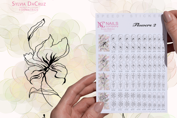stickers Nail Art Flower2