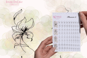 Flower2 stickers Nail Art