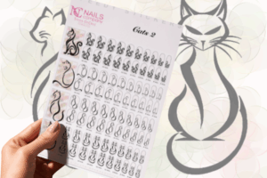 stickers nail art Cats 2