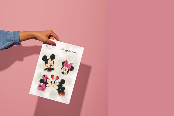 stickers nail art Mickey et Minnie