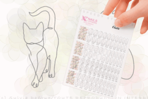 stickers nail art cats