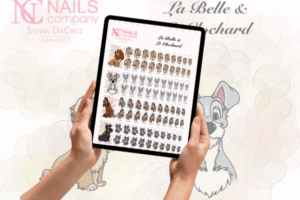stikers nail art La Belle et le Clochard