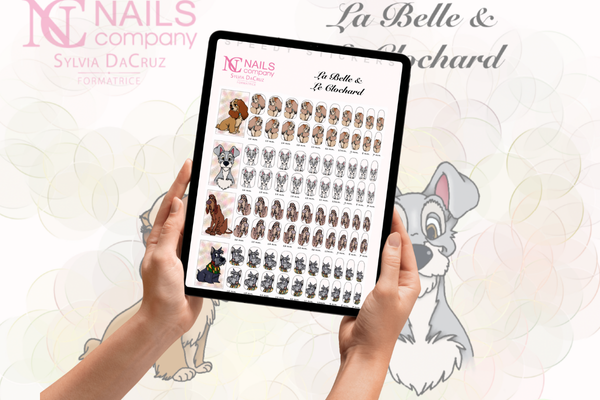 stikers nail art La Belle et le Clochard