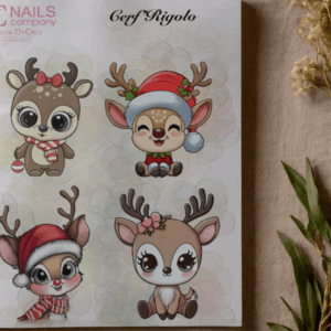 Cerf'Rigolo nail art sticker