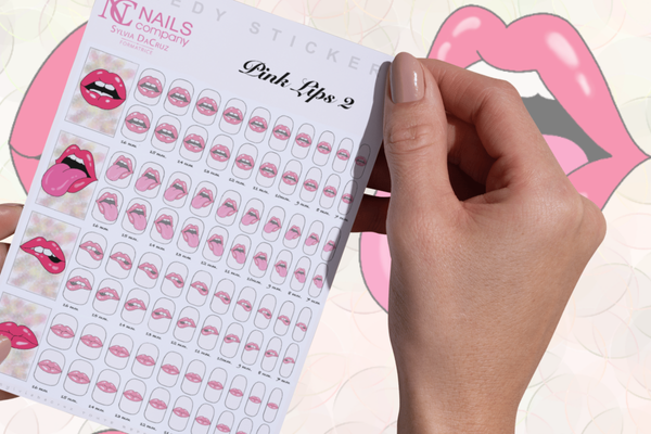 Nail art stickers Pinklips2