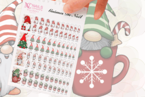 nail art sticker Gnomes de noel