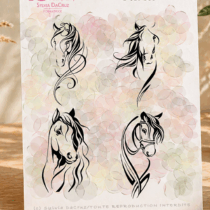 Planche Stickers "Horses"
